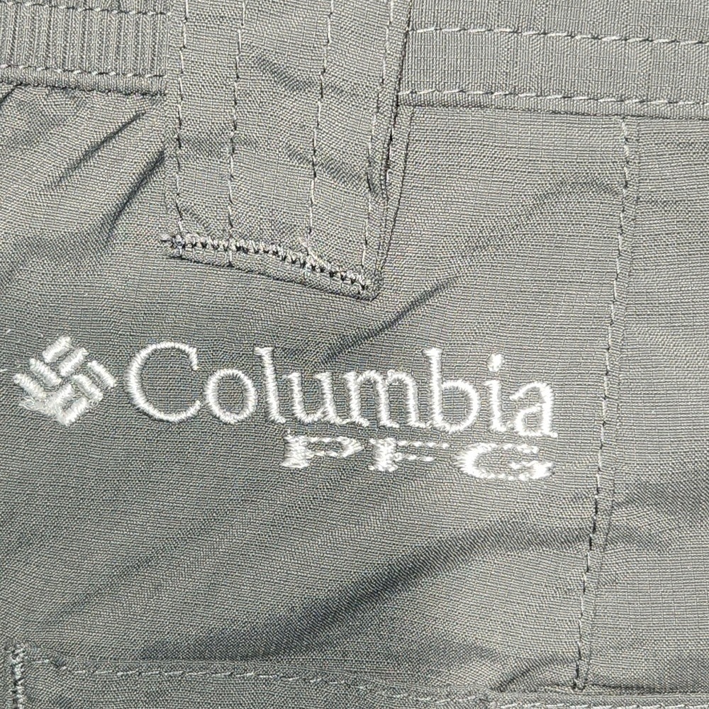 Columbia Sportswear Men's Shorts Omni-Shade PFG Cargo Khaki Gray Sz 38 5 Pocket - Picture 6 of 16